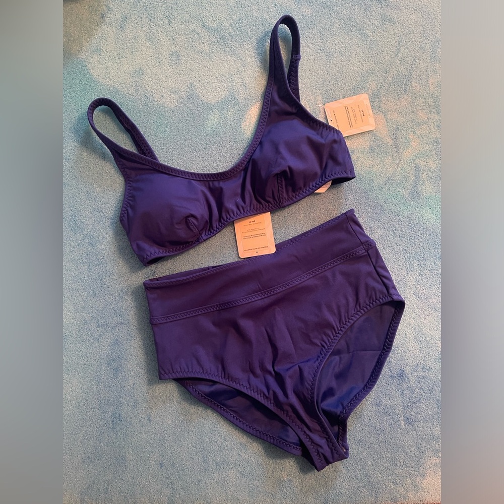 Fabletics - Admiral Blue High-waisted Swimsuit